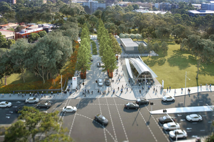 Education, Macquarie University Gateway and Crossing, Gateway, Aerial